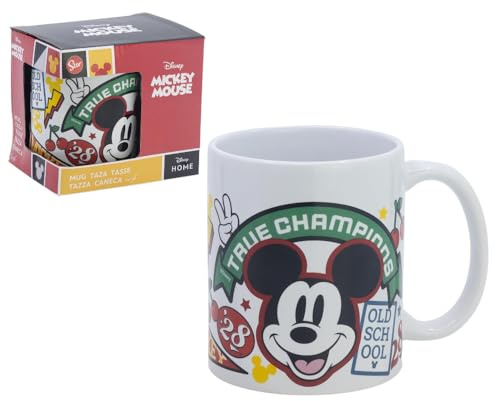 Taza de cerámica Topolino Disney modelo taza cuenco para el desayuno 325 ml para niños
