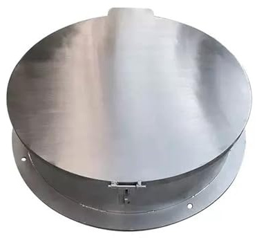 Couvercle de trou d'homme en acier inoxydable avec verrou boulonné, couvercle de puits et cadre très résistant au vol (rond, 90 cm)