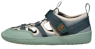 Apatandsandal Vegan Roughy med kardborreband, andas, lätt, flexibel i storlek 21–32, Kanin mint, 29 EU