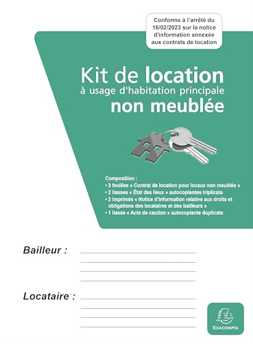 EXACOMPTA Kit dossier location non meublée 41E