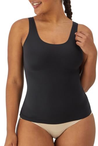 Maidenform womens Comfort Devotion Cami Fl2018 shapewear tops, Black, Large US