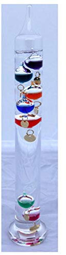 30cm tall Free standing galileo thermometer