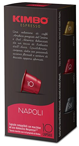 Kimbo Capsule Napoli Compatibili Nespresso Original - 12 Astucci da 10 Capsule (Totale 120 capsule)
