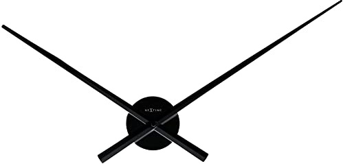 NeXtime 3118ZW stor väggklocka HANDS, endast för hand, tillverkad av aluminium, svart, ø 70 cm, 1 styck