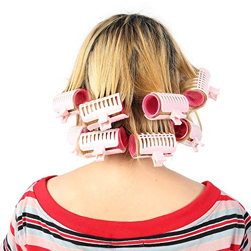 Lockenwickler Roller Kunststoff Hitzebeständige Lockenwickler Roller Große Grip Manuelle Haar Styling Werkzeuge (1 x Set)