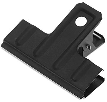 Coideal stora tjur pappersklipp, 10-pack 3 tum långa stora metallpärm pappersklämmor förtjockade klämmor för kontor (svart)