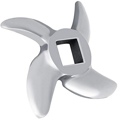 Garosa Picadora de Cuchilla Carne Cuchillas para Picar TC12 Acero Maquina Picadoras de Acero Inoxidable Accesorios Reemplazo Cuchillas Forma Cruz Profesional Molinos Picadoras 22#