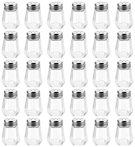 TOPZEA 30 Stück Salz und Pfefferstreuer, Mini-Salz- und Pfefferstreuer, Gewürzstreuer, Glas, Küchengeschirr für Zuhause, Hochzeit, Auto, Camping, Wohnmobil, Strandurlaub