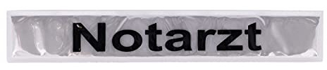 RescPol Rückenschild Notarzt - 30 x 5cm - weiß
