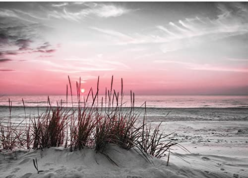 Runa Art Fotomurales Playa y mar Puesta de sol 352 x 250 cm Fondo De Pantalla XXL Moderna Decoración De Pared Sala Cuarto Oficina Salón 9588011b