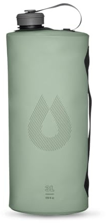 Hydrapak Seeker - Collapsible Water Storage (3L/100oz) - BPA & PVC Free Camping Hydration Reservoir Bag - Sutro Green, Gruen