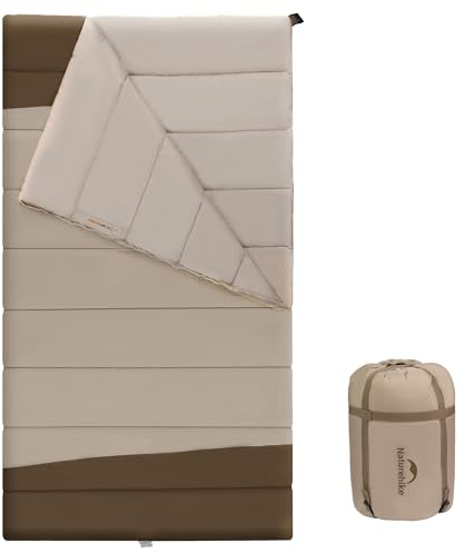 Naturehike Sacco a Pelo 3-4 Stagioni Sacco a Pelo Matrimoniale Campeggio Singola Invernale Leggero Impermeabile Portatile per Adulti Trekking Campeggio Alpinismo Viaggi Escursionismo - 220 x 115 cm