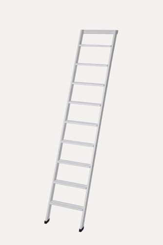 Scala Appoggio in Legno 9 Gradini H225 cm Laccato Bianco