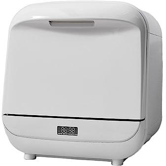 Lavavajillas automático Lavavajillas De Escritorio Pequeño For El Hogar, Electrodomésticos Inteligentes Sin Instalación, Lavadora De Platos Independiente Pequeña Diseño compacto y que ahorra espacio