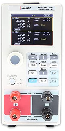 Comprobador de Baterias, Carga electrónica UTL8211 UTL8212 150V 20A 400W Probador de batería de carga de CC digital programable Medidor de carga Prueba de fuente de alimentación,battery tester(UTL821