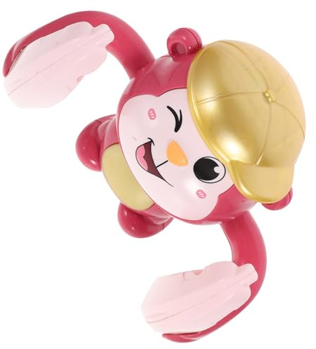 Toddmomy Funny Toy Sing Dance Tumbling Monkey Toy Crawling Somersault Monkey Rolling