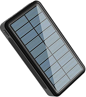 Power Bank, Power Bank, caricabatterie portatile USB a energia solare da 50000 mAh con 4 uscite e 3 ingressi, luce da campeggio a ricarica rapida.