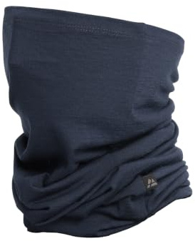DANISH ENDURANCE Scaldacollo Leggero 100% Lana Merino, Copricollo Multifunzione, Blu Notte, Taglia unica