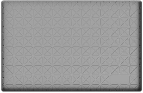 Alfombrilla para debajo del fregadero, protector de gabinete de cocina, bandeja de silicona, antideslizante, para área de lavandería de baño, 71 x 56 x 2 cm, gris (86 x 56 x 2,5 cm)