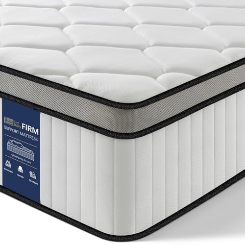 BedStory 4FT Small Double Mattress 12 Inch, Medium Firm Hybrid Pocket Sprung Mattress with Breathable Foam, Motion Isolation & Pressure Relief, Mattress in a Box, 120×190×30cm
