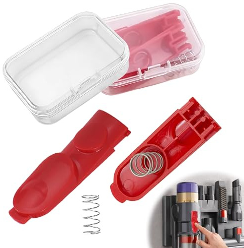 Manyugo 2 interruttori di alimentazione per aspirapolvere Dyson V10 Clip Latch Pulsante rosso per Dyson V7 V8 V10 V11 V12 V15 Pulsante interruttore con molla per parti di ricambio Dyson