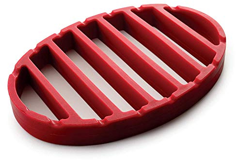 Norpro NOR-405 Ovales Silikonbräter Rot