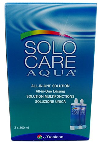 Solocare Aqua Contact Lens Solution 3 Month Pack (360mlx2)
