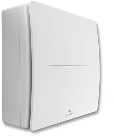 Aerauliqa QX80HT - Aspirateur centrifuge diamètre 80 mm - 28/17 W - 104/62 m3/h - PQX00013-2 vitesses avec contrôle d'humidité et minuterie