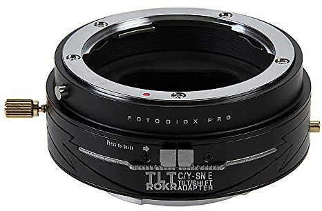Fotodiox Pro TLT ROKR Tilt/Shift Lens Mount Adapter Compatible with Contax/Yashica (CY) Lenses to Sony E-Mount Cameras