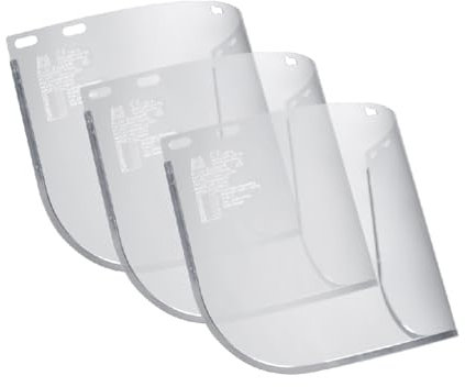 Blue Eagle Faceshield Replacement Visors (FC48) | Clear | High Impact Extrusion-grade Polycarbonate | 3 PCS