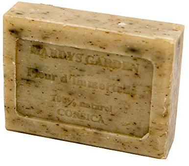 Korsische Immortelle-Seife mit ätherischen Bio-Ölen mit Bio-Immortelle-Blüten 100g