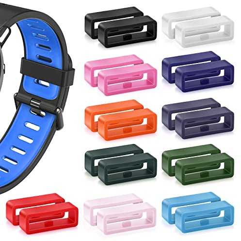 Cobee Fibbia per Cinturino Orologio, Supporto e Anello di Tenuta, Ricambio in Silicone per Orologi Sportivi Intelligenti