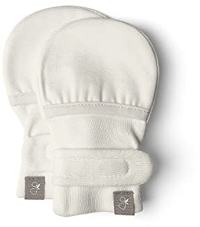 goumikids Viscose Made from Bamboo Cotton Stay-On Mitts, 0-3m Cloud Mitts