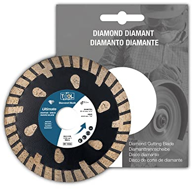 Ultimate Diamond Mortar Disc 115mm/4.5, Joint Raking Blade for Grinders, Repointing Raker Tool for Fast Removal of Old Mortar, Brickwork Pointing