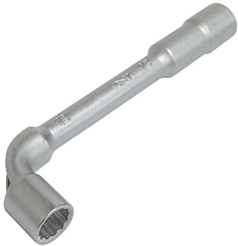 AERZETIX - C64819 - Clé à pipe débouchée 13 mm à 6 pans - longueur 155 mm - accessoire auto serrage assemblage desserrage mécanique outillage à main - en acier Cr-V - couleur argent
