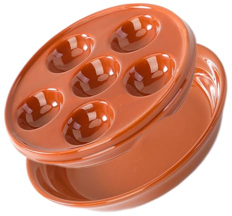 CAXUSD Assiettes à Escargots Multifonctionnelles Céramique Plat De Cuisson Pour Escargots Fournitures De Cuisine