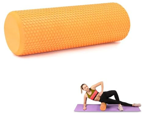 Rullo Massaggio Muscolare. Fitness Rullo in Schiuma. Eva Foam Roller. Alleviare Il Dolore, Allenare i Muscoli, Massaggio della Schiena, Gambe. 45x15cm