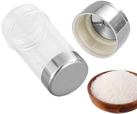 Pimentero de acero inoxidable | Tanque de esparcir polvo de metal - Tanque de polvo de metal, recipiente multifuncional para condimentos, contenedor portátil para condimentos