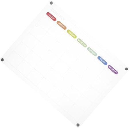 DIYEAH Löschbares Memoboard Für Den Kühlschrank 16 X 12 Zoll Großer Magnetischer Acrylkalender Wochenplaner Für Die Küche