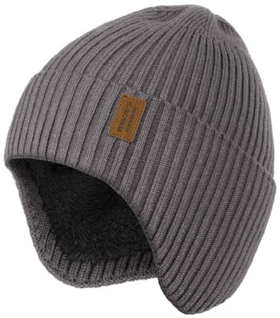 Wmcaps Mütze Herren mit Ohrenschützern, Weiche, Warm Gefütterte Mütze | Ultrawarm, Kompletter Ohrenschutz, sitzt fest, winddicht, für Winter & Outdoor, Geschenk für Männer Frauen