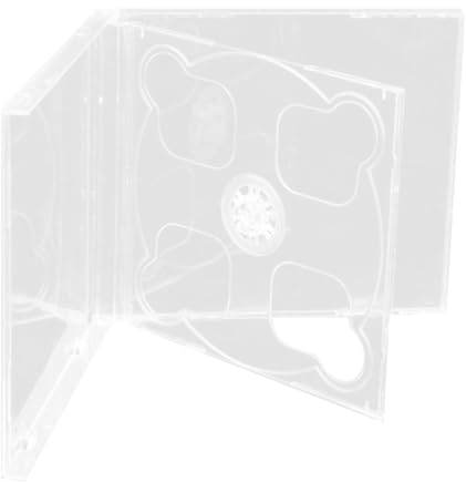 Scatola quadrata in plastica per dischi, antipolvere, per casa, studio e auto