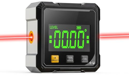 Luminis Precision X1 Digital Protractor Inclinometer Spirit Level Mini Wasserwaage Digital Mit Hold Funktion Und Relativer Messung Winkelmesser Für Möbelbau Und Montage