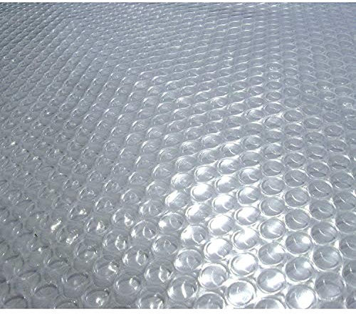 Blue Wave 16x32-ft Oval Solar Pool Cover 12-Mil Clear – Solar Cover for Above Ground Pool, Thermal Bubble Blanket for Heat Retention & Reduced Evaporation