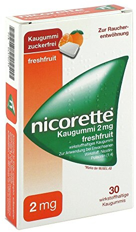 NICORETTE 2 mg freshfruit Kaugummi 30 St