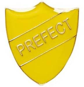 Prefect Shield Badge Yellow SB013Y