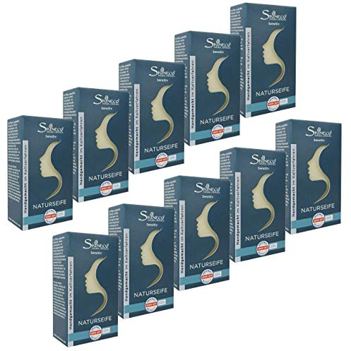 Ziegenmilchseife fürs Gesicht – 10x Handgemachte Naturseife ohne Duftstoffe für Körper & Hände – Skineco Stückseife – Sanfte Reinigung bei empfindlicher Haut – Naturkosmetik