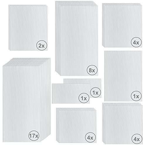 Zelsius Hohlkammerstegplatten Set 42-teilig | 6 mm Gewächshausplatte | Ersatzplatten für Gewächshaus, Garten Treibhaus