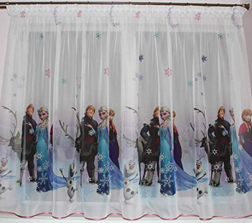 Polontex Disney Gardinen mit universalband Die Eiskönigin Frozen 3 300 cm Breite x 144 cm Lange Kinderzimmer Vorhang