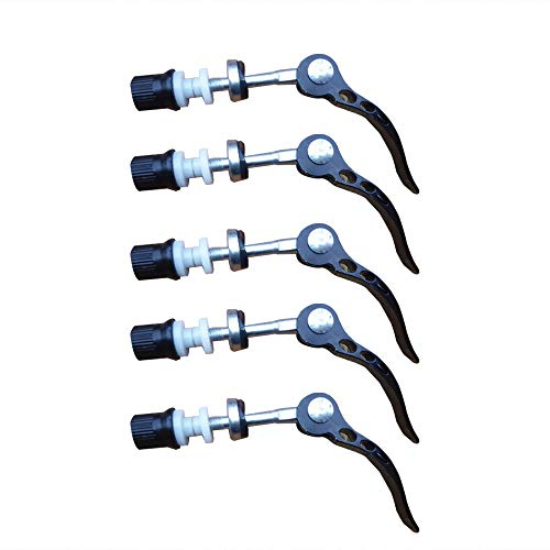 DAZISEN Accesorios de Bicicleta - Abrazadera de Tija de Sillín Adecuada para Bicicleta de Montaña Bicicleta de Carretera,Negro (5 Piezas),60 * 65mm