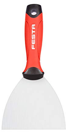 Coltello per giunti – 12,1 cm professionale per cartongesso con lama in acciaio inox, coltello per stucco con manici in gomma, attacco resistente, raschietto per vernice e carta da parati, applicatore